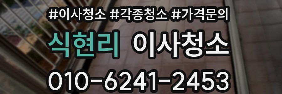 식현리 이사청소