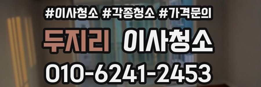 두지리 이사청소