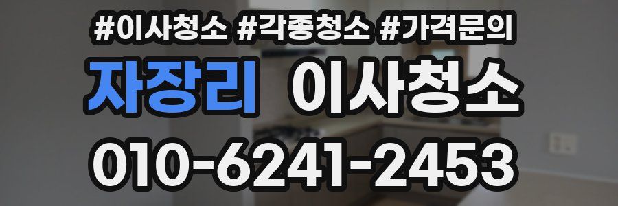 자장리 이사청소