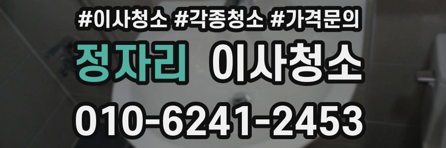 정자리 이사청소