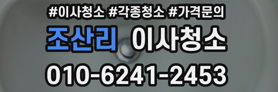 조산리 이사청소