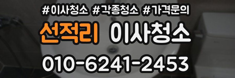 선적리 이사청소