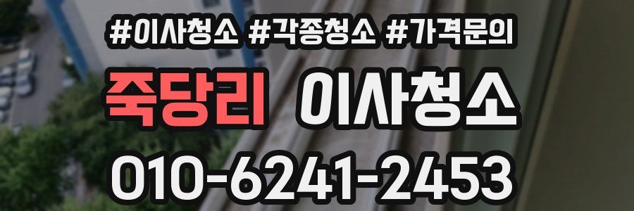 죽당리 이사청소