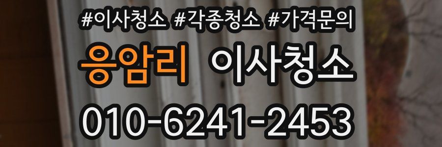 응암리 이사청소