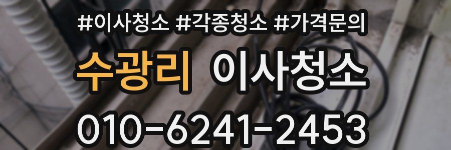 수광리 이사청소