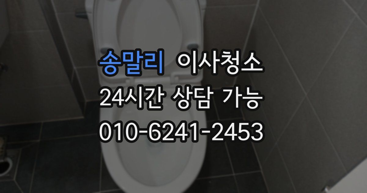 송말리 입주청소