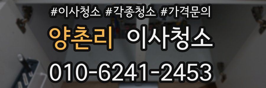 양촌리 이사청소