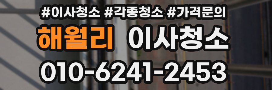 해월리 이사청소