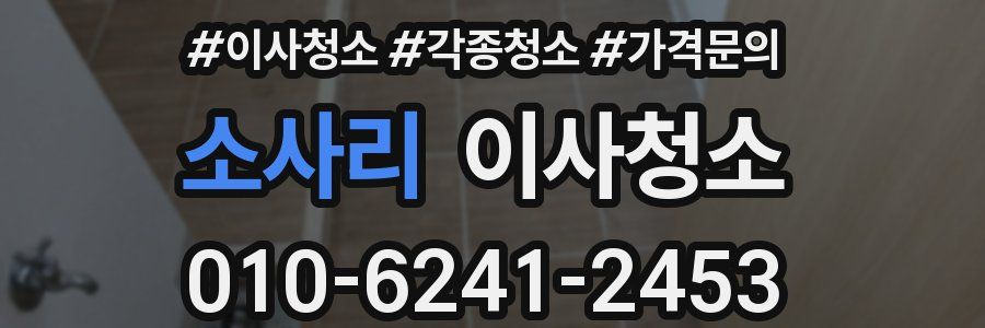 소사리 이사청소