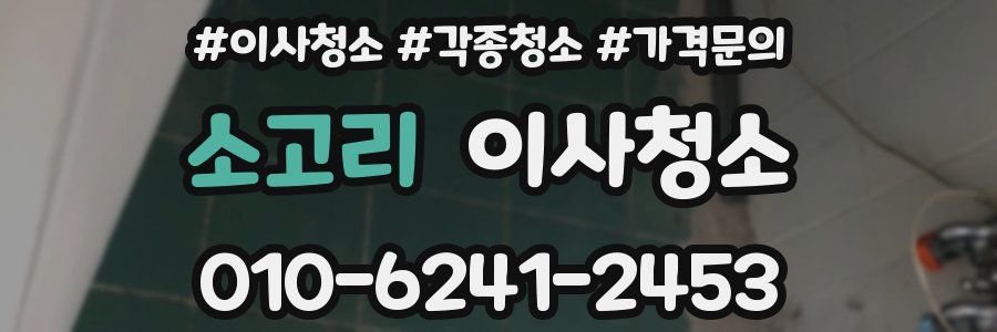 소고리 이사청소