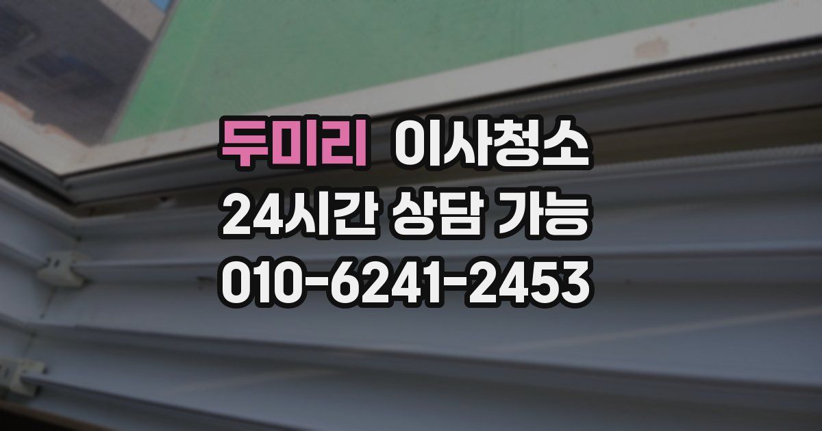 두미리 입주청소