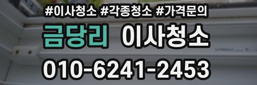 금당리 이사청소