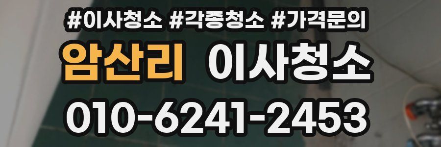 암산리 이사청소