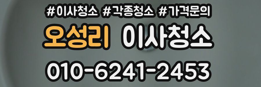 오성리 이사청소