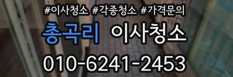 총곡리 이사청소