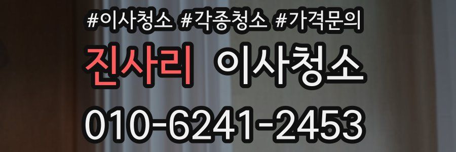 진사리 이사청소