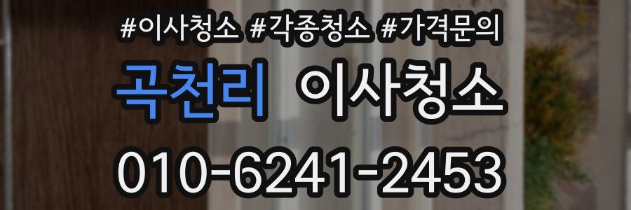 곡천리 이사청소