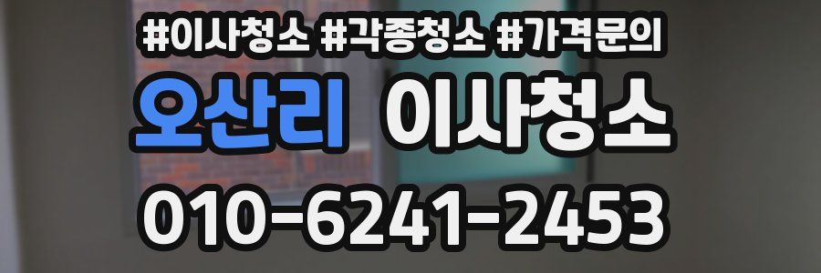 오산리 이사청소