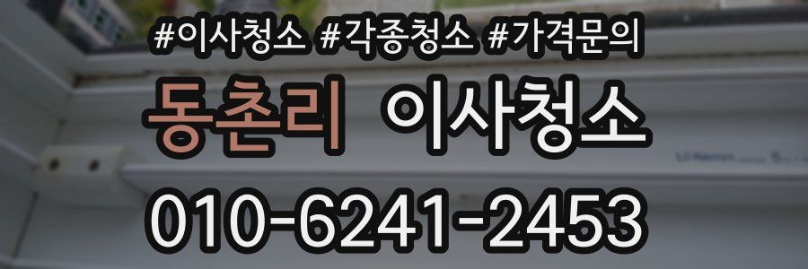 동촌리 이사청소