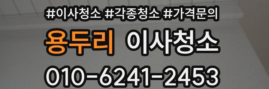 용두리 이사청소