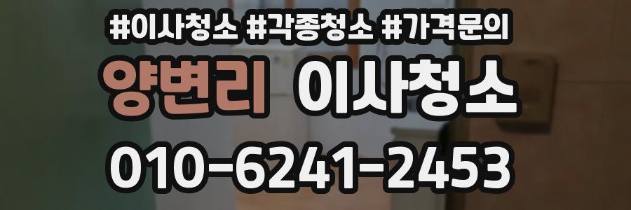 양변리 이사청소
