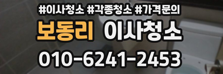 보동리 이사청소