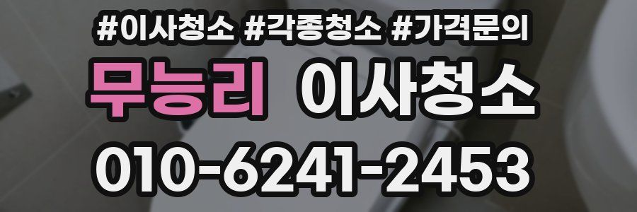 무능리 이사청소