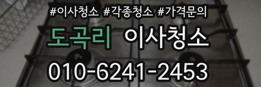 도곡리 이사청소