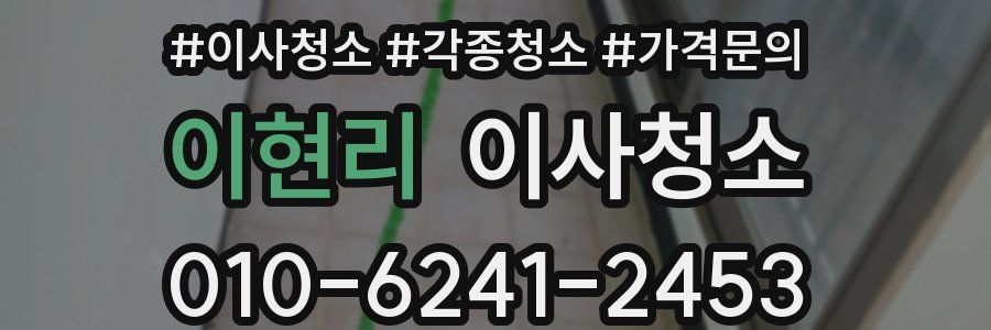 이현리 이사청소