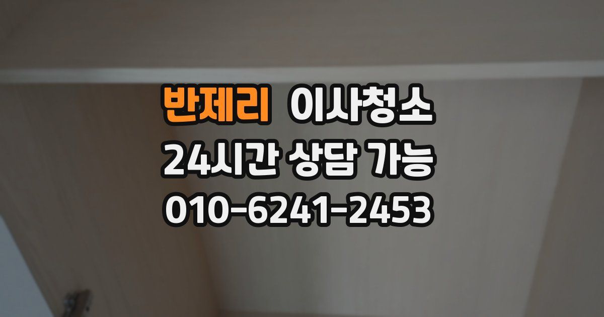 반제리 입주청소