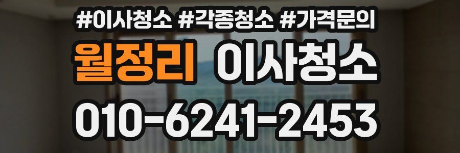 월정리 이사청소