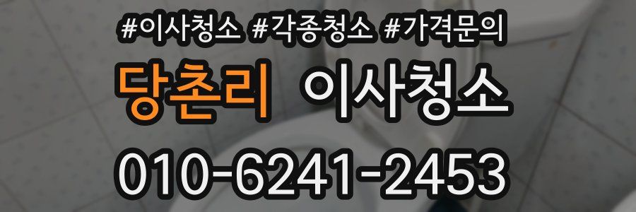 당촌리 이사청소