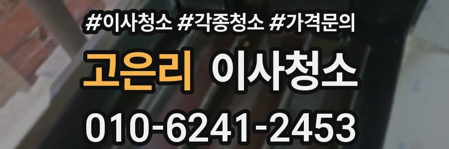 고은리 이사청소