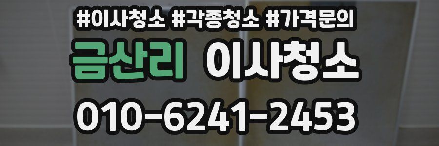 금산리 이사청소