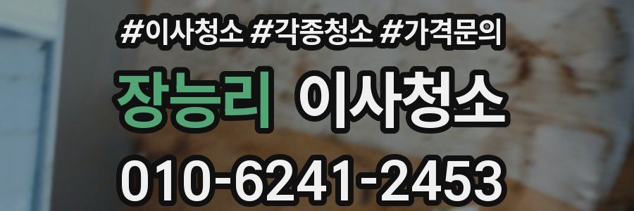 장능리 이사청소