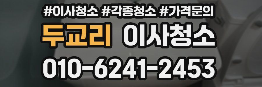 두교리 이사청소