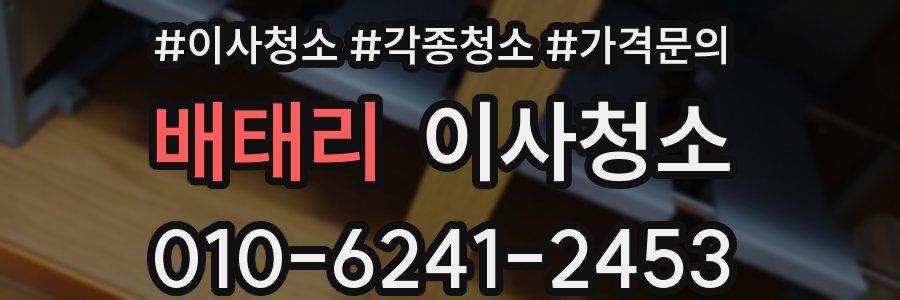 배태리 이사청소