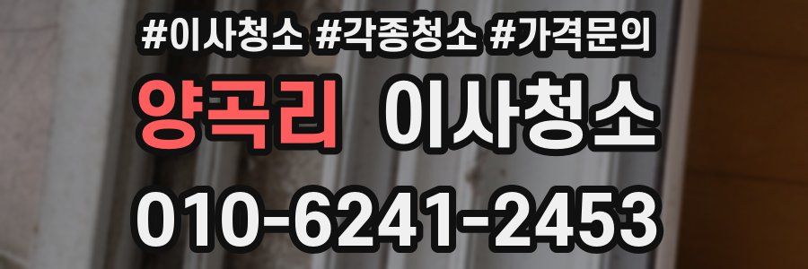 양곡리 이사청소