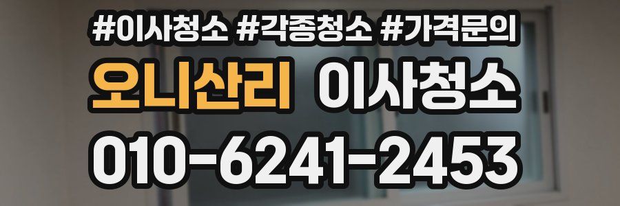 오니산리 이사청소