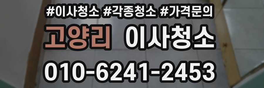 고양리 이사청소