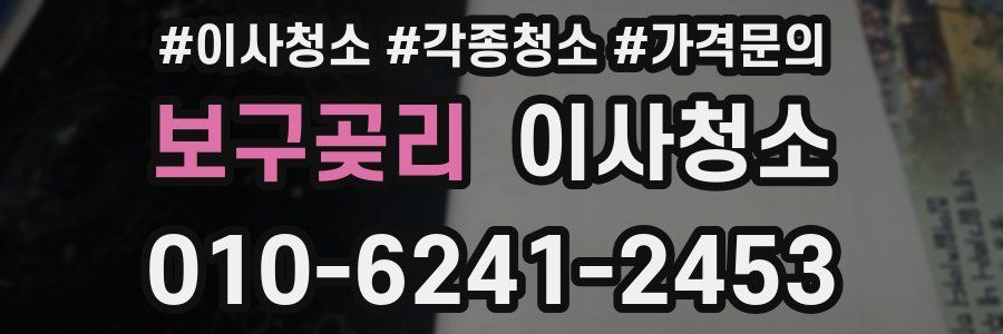 보구곶리 이사청소