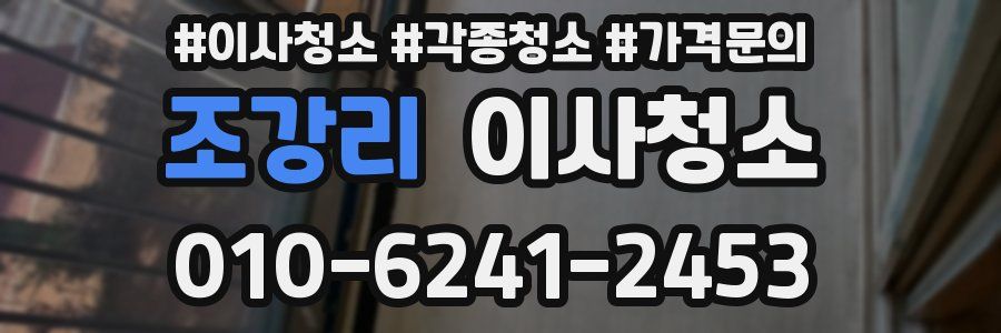 조강리 이사청소