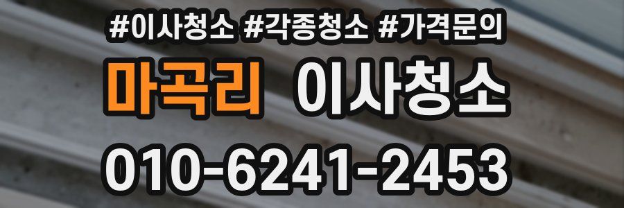 마곡리 이사청소