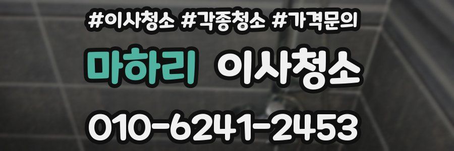 마하리 이사청소