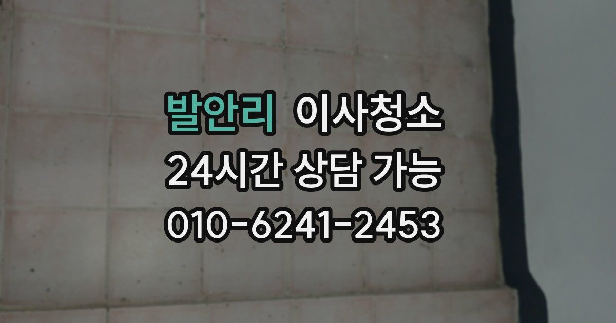 발안리 입주청소