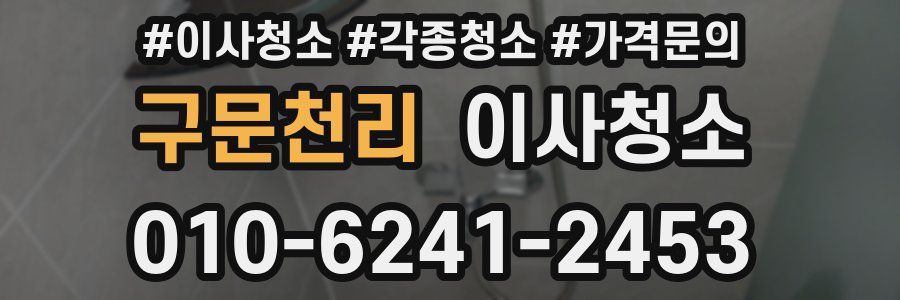 구문천리 이사청소