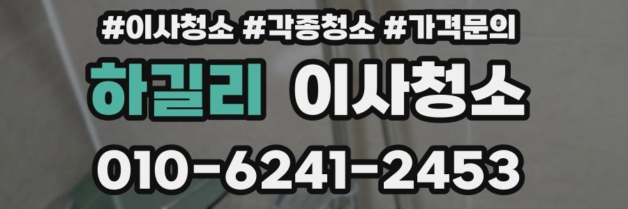 하길리 이사청소