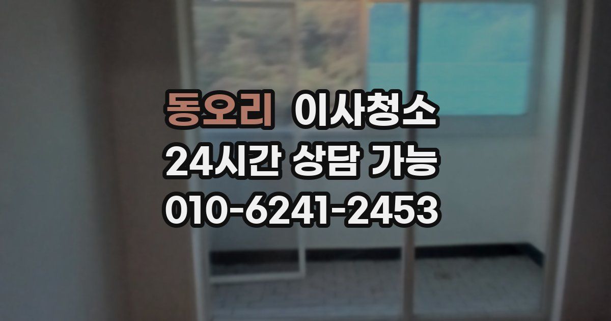 동오리 입주청소