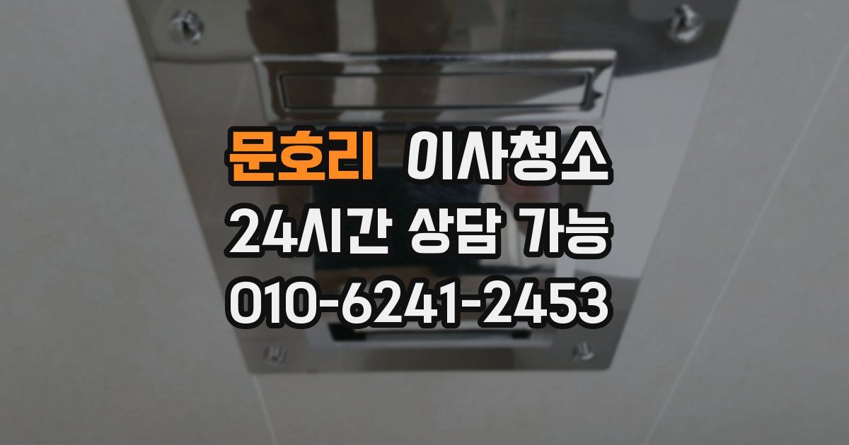 문호리 입주청소