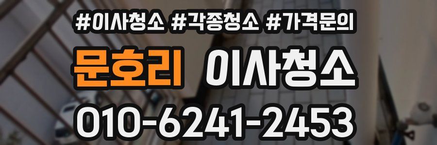 문호리 이사청소